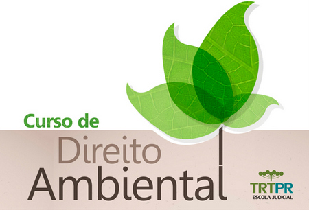 Imagem traz logomarca do curso "Direito Ambiental"