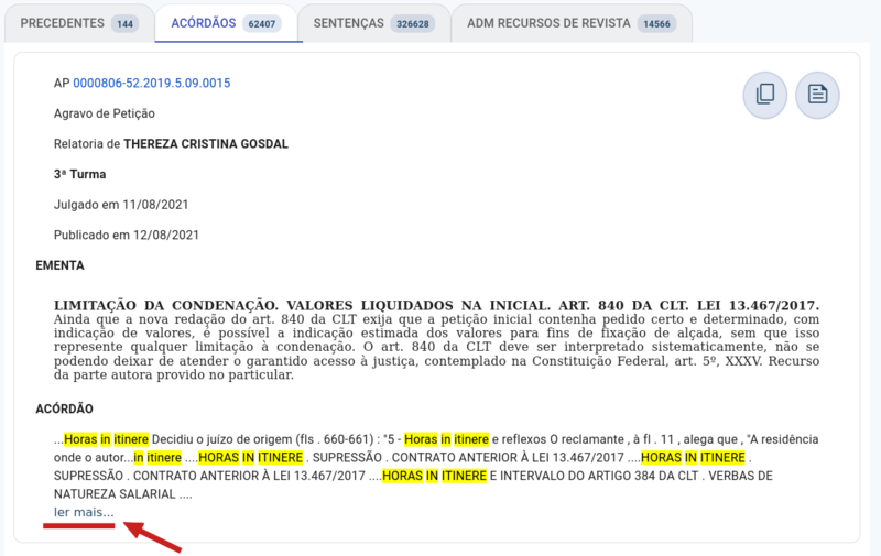 Resultado de Acórdãos