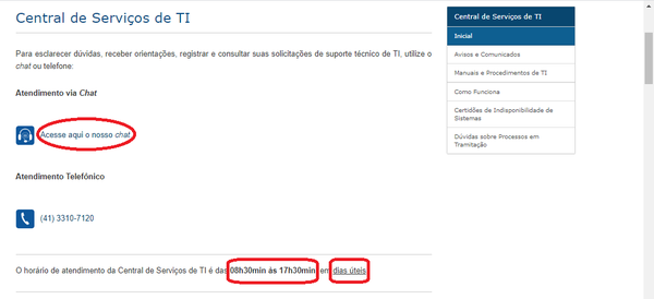 Sitio trt9 contato central servicos ti chat link de acesso.png