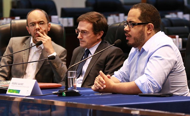 Caetano Galindo, desembargador Arion Mazurkevic e Rogério Galindo