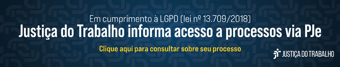 Banner 3 JT informa acesso a processos via PJe
