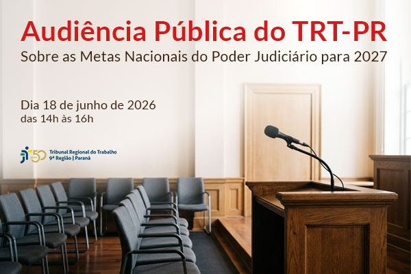 Notícia 0 O evento será telepresencial, ocorrendo no Plenário Pedro Ribeiro Tavares, no prédio-sede do Tribunal, em Curitiba, das 14h às 16h, com transmissão pelo canal do YouTube.