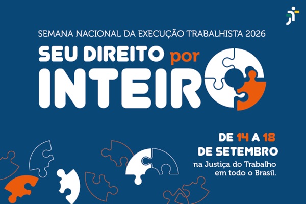 Notícia 0 Objetivo da campanha é impulsionar a solução de processos na fase de execução, momento em que o juiz busca o cumprimento das decisões após o esgotamento dos recursos.