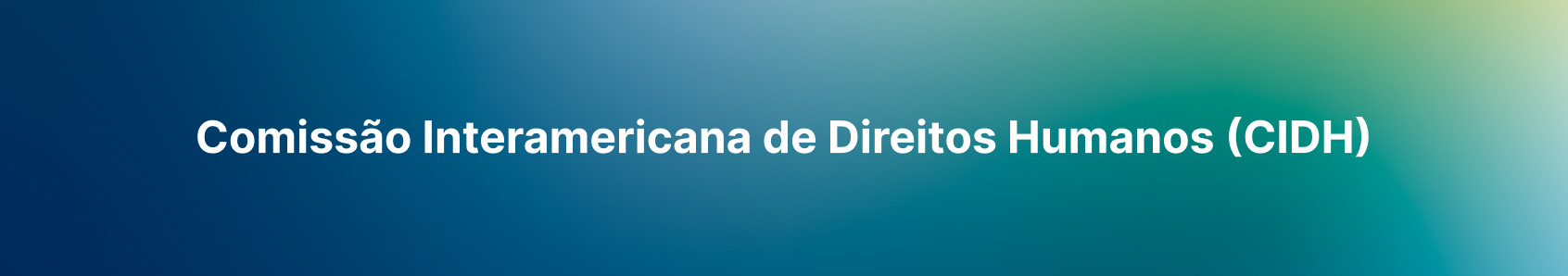 Comiss&atilde;o Interamericana de Direitos Humanos (CIDH)